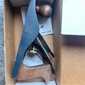 Wooden Handle Block Plane never used - dusty :)